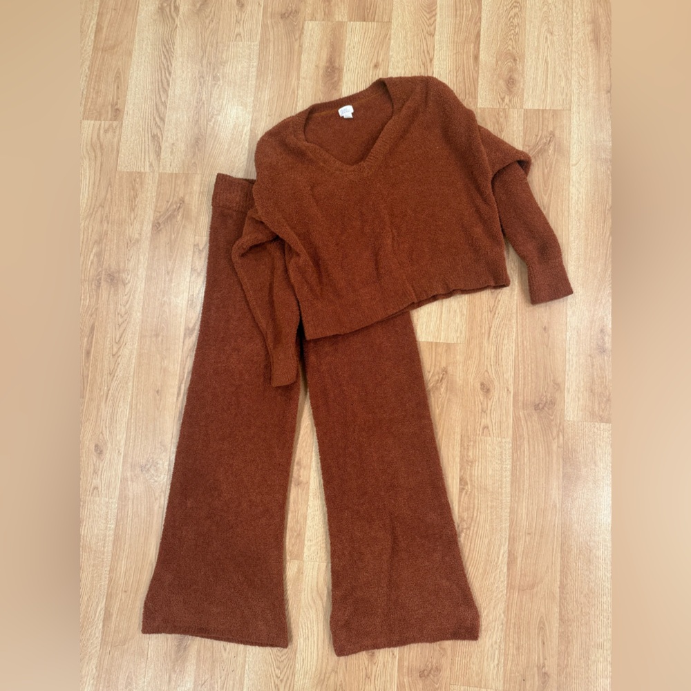 Target Rust Knit Jumpsuit